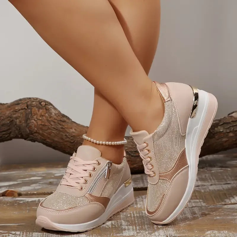 Julia | Tenis con agujetas y cierre lateral