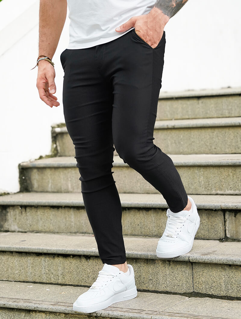 Noa Pantalón Stretch - Negro