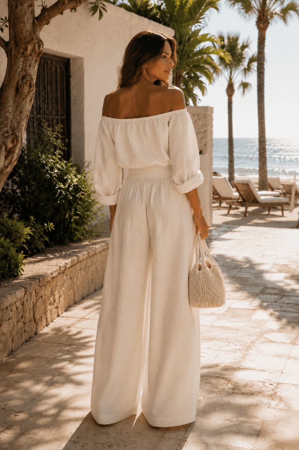 Arabella - Conjunto exclusivo con efecto lino