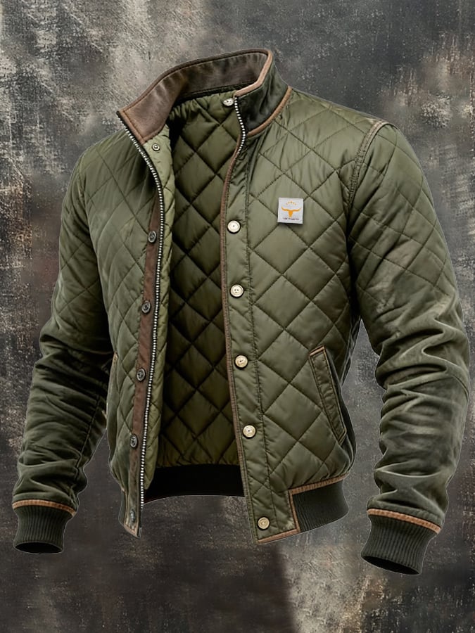 Arvendo | Chamarra acolchada para hombre, cálida y con estilo elegante