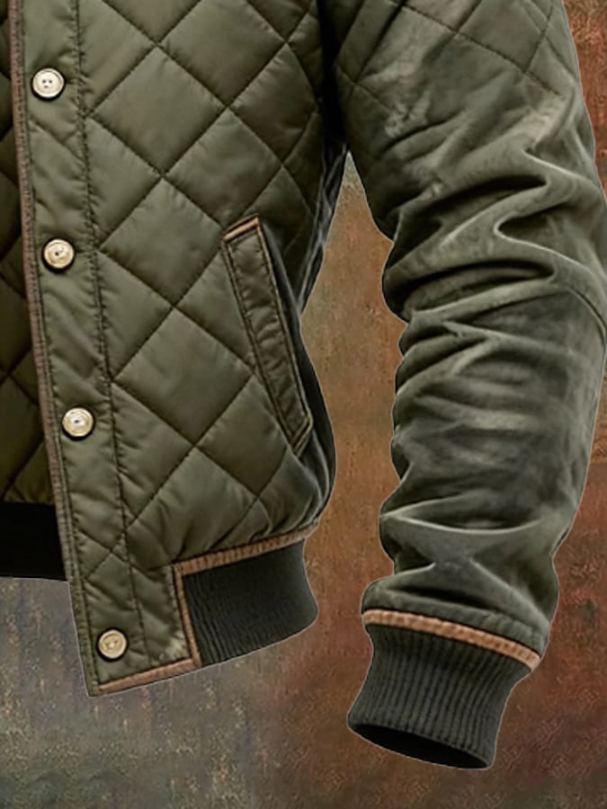 Arvendo | Chamarra acolchada para hombre, cálida y con estilo elegante