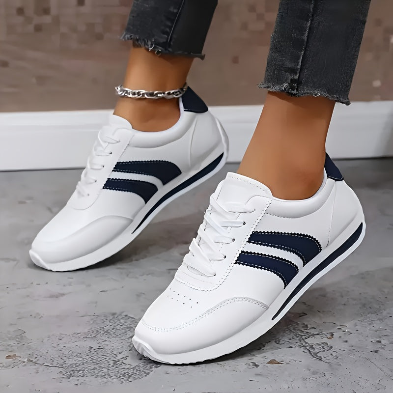 Tenis Blancos Ultraligeros con Soporte de Arco