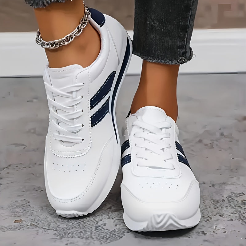 Tenis Blancos Ultraligeros con Soporte de Arco