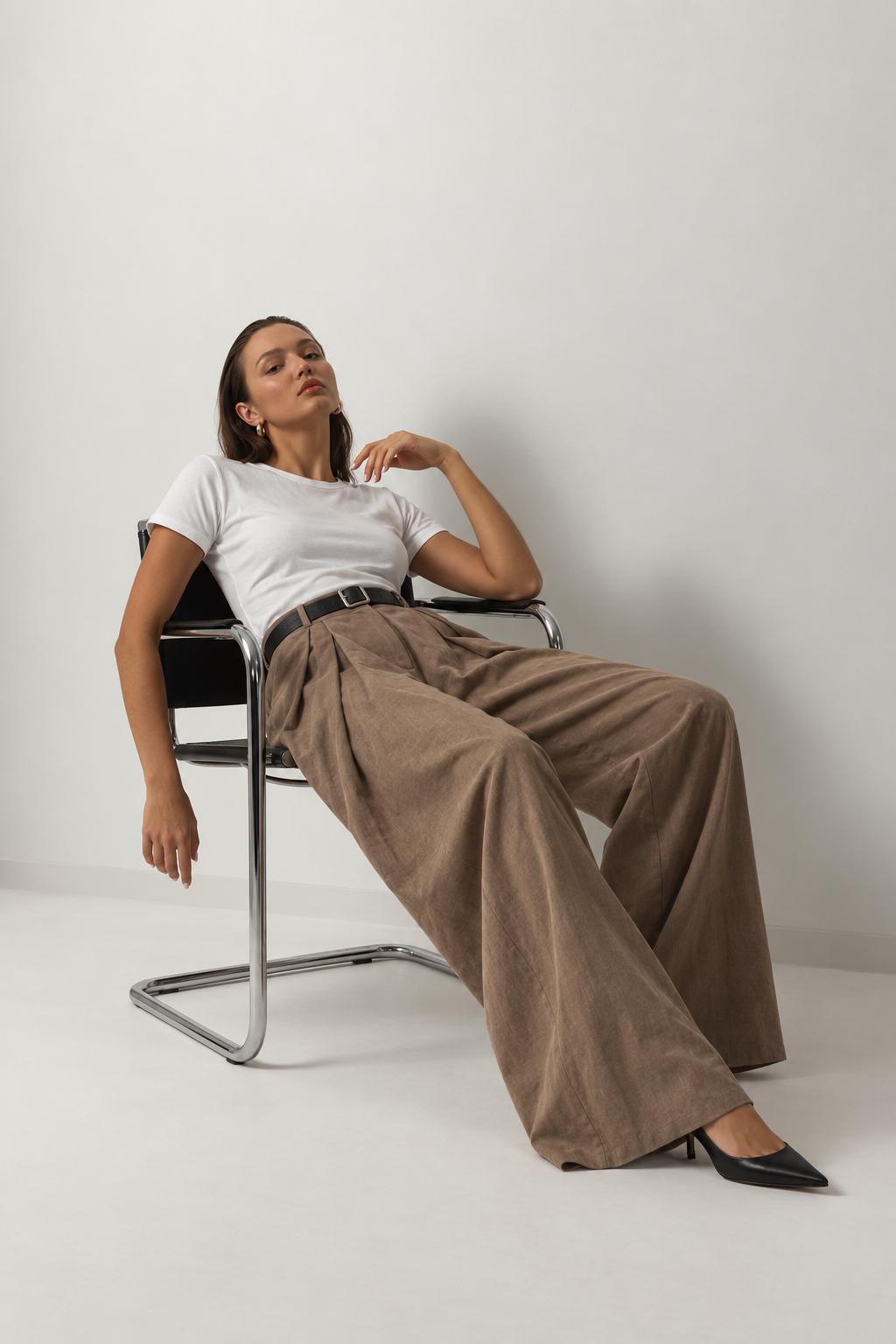 Gisela | Pantalón de Micropana de Tiro Alto