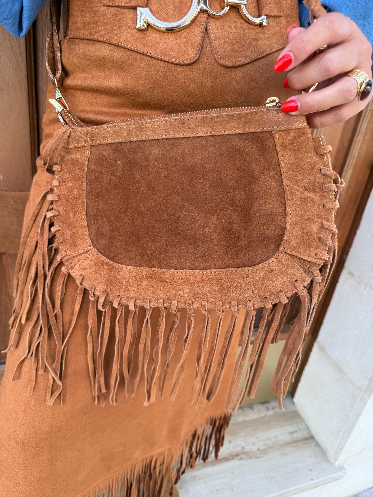 BOLSA GAMUZA FLECOS