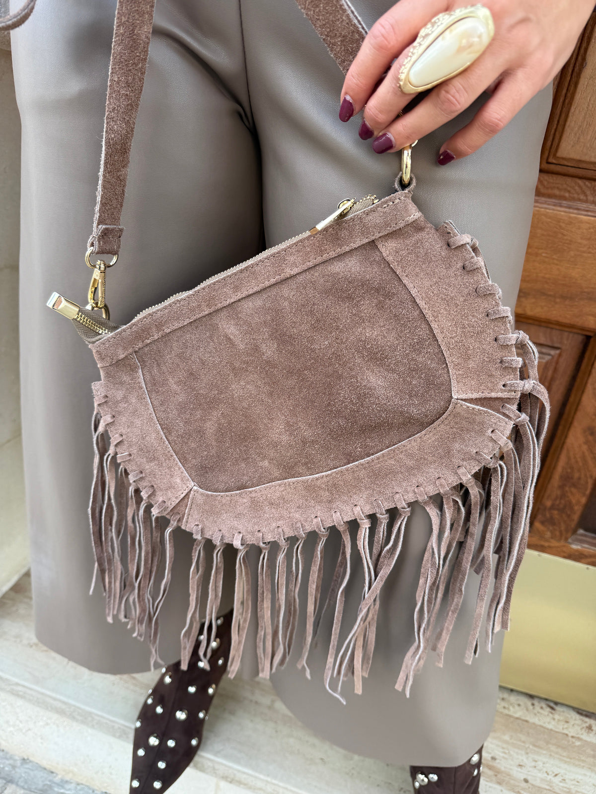 BOLSA GAMUZA FLECOS
