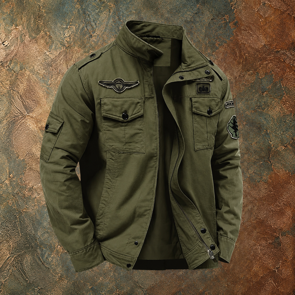 Chamarra militar Noah puesta