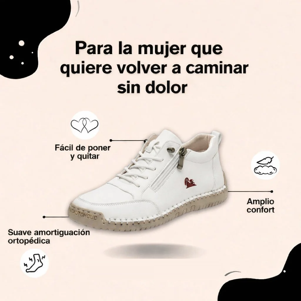 Tenis cómodos con cierre