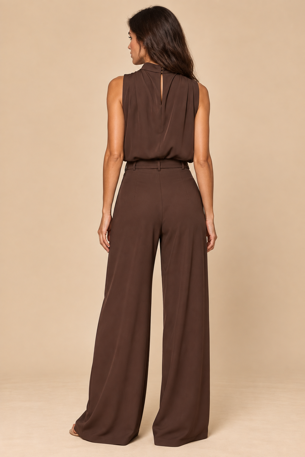 Anabelle | Pantalón Elegante Color Castaño