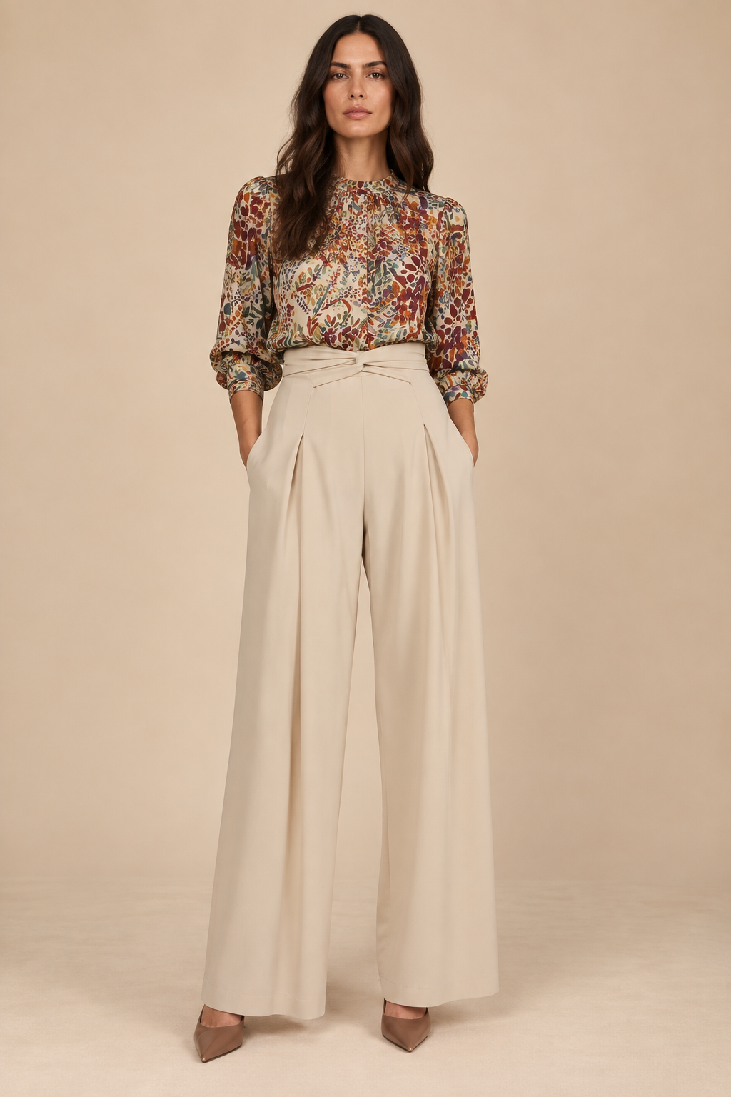 Georgiana | Pantalón Elegante de Tiro Alto