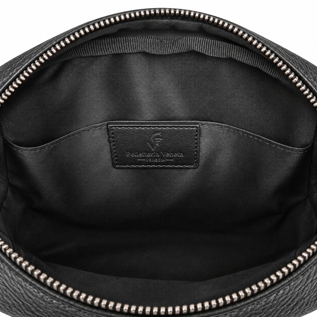 Bandolera para hombre de piel genuina