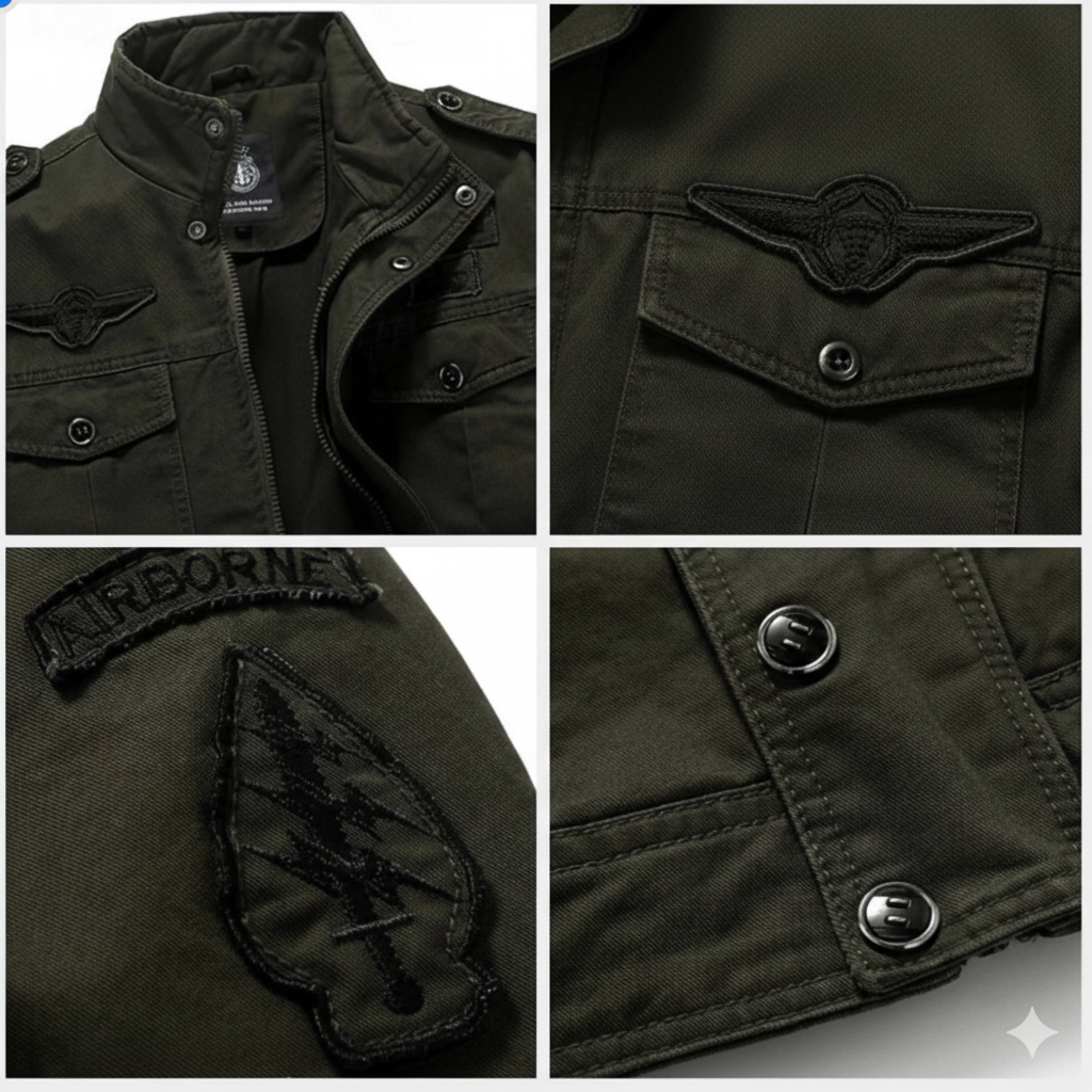 Chamarra militar Noah look completo