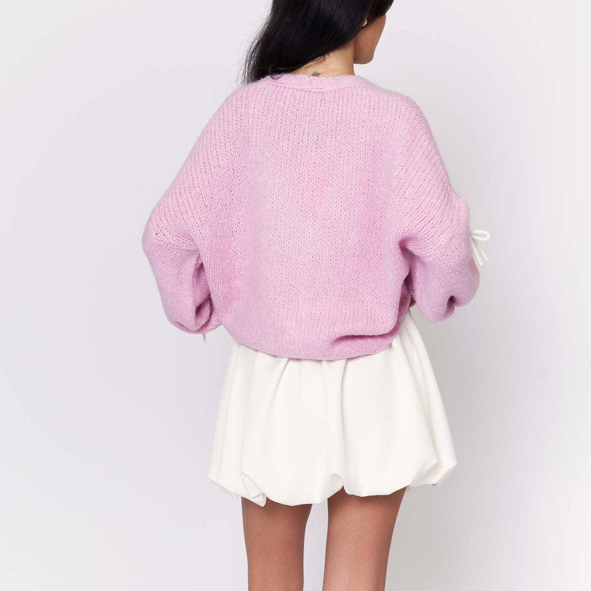 Cárdigan Holgado con Mini Moños