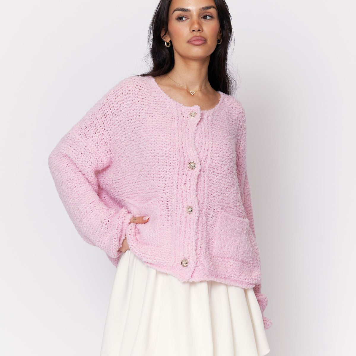 Cárdigan Bouclé Acogedor