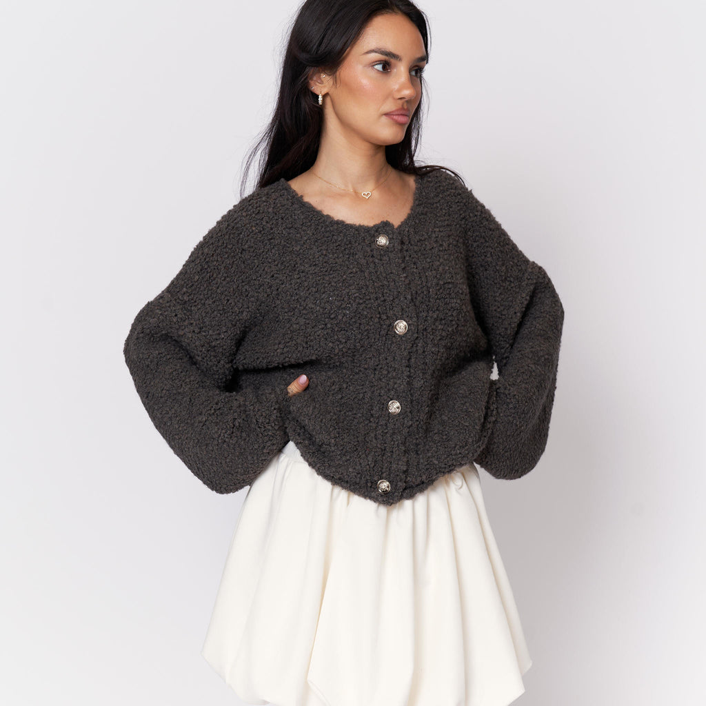 Cárdigan Bouclé Acogedor
