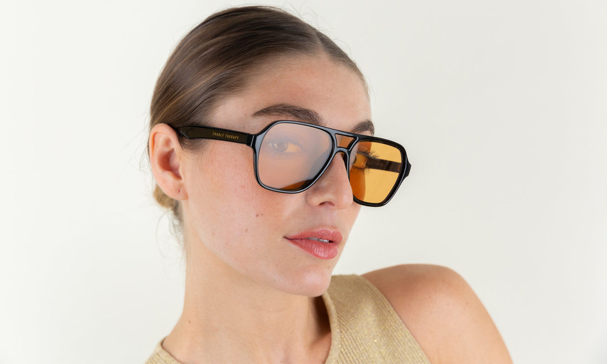 Lentes de sol doble puente Naranja