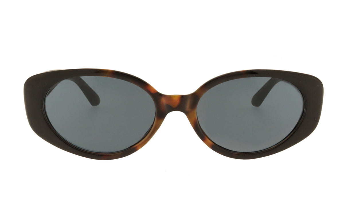 Lentes de sol ovalados vintage Ónix