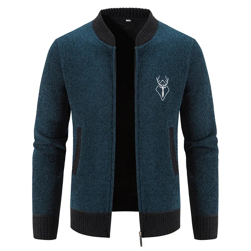 Pieter | Cárdigan tejido para hombre con elegante detalle otoñal