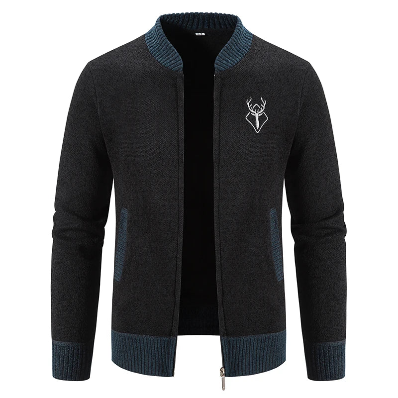 Pieter | Cárdigan tejido para hombre con elegante detalle otoñal