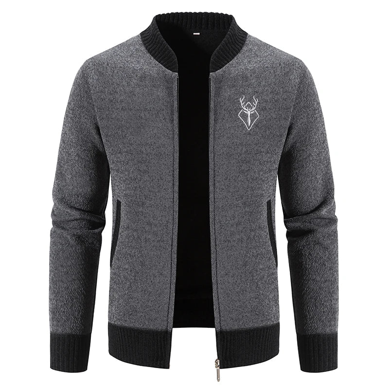 Pieter | Cárdigan tejido para hombre con elegante detalle otoñal