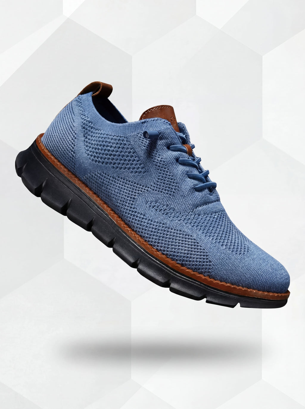Zapatos Ultracomfort transpirables de hombre color negro con azul