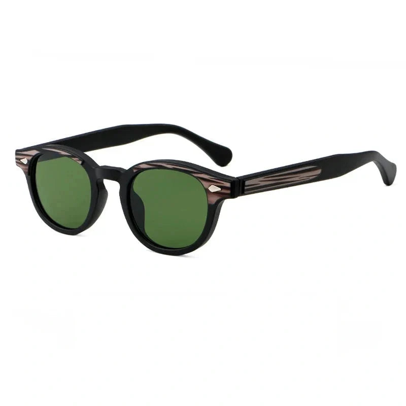 Lentes de sol redondos clásicos para hombre