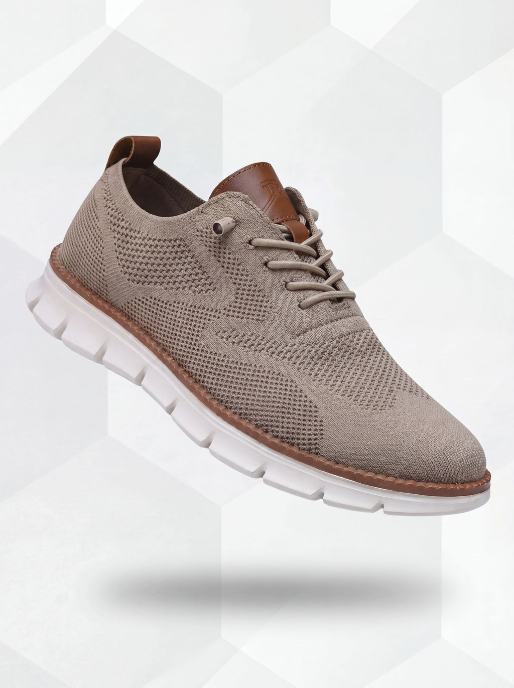 Zapatos Ultracomfort transpirables de hombre color caqui