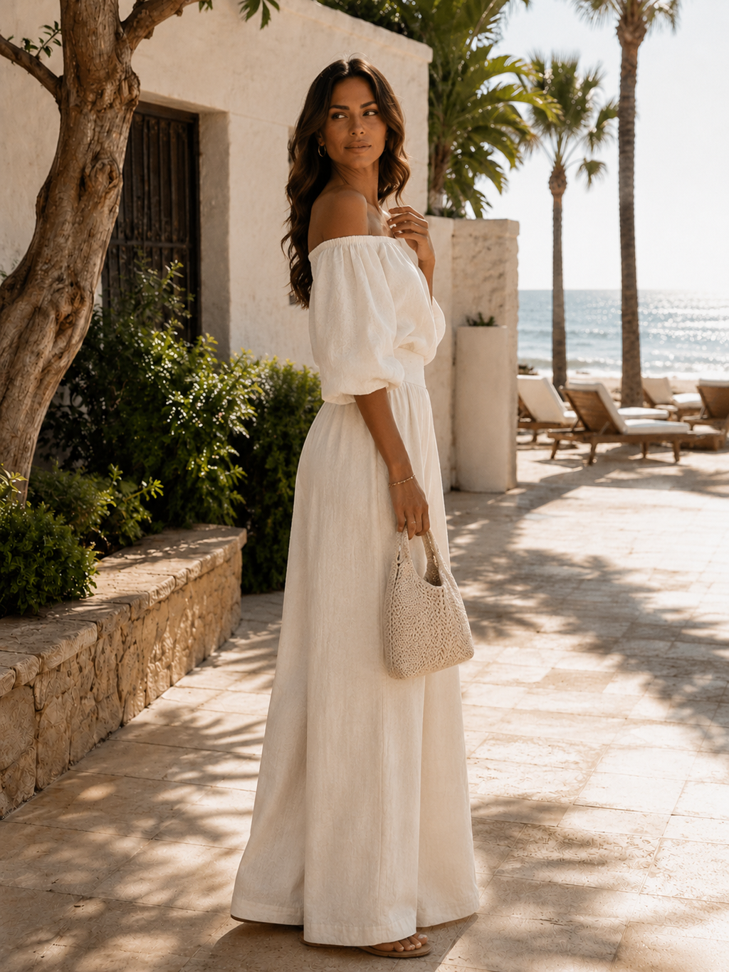 Arabella - Conjunto exclusivo con efecto lino