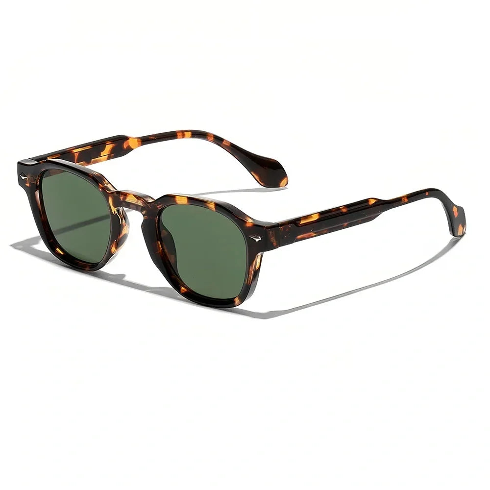 Lentes de sol redondos atemporales para hombre