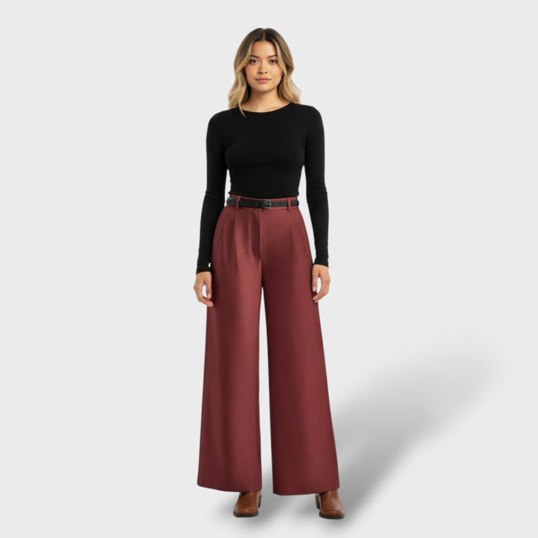 Pantalón de Vestir Pierna Ancha Mujer
