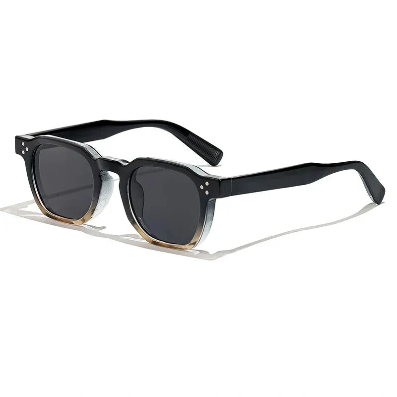 Lentes de sol cuadrados geométricos para hombre
