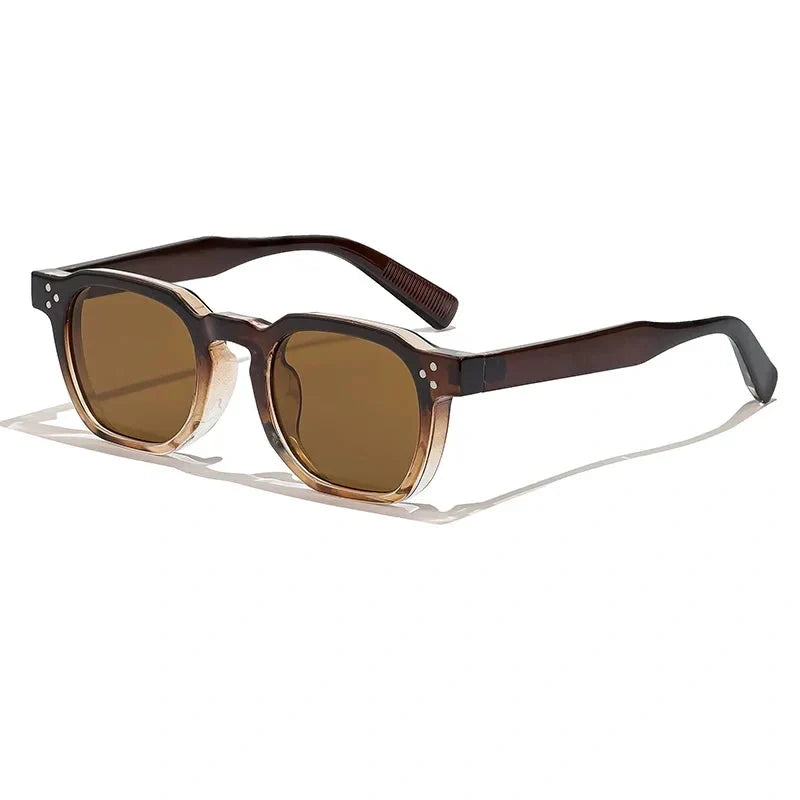 Lentes de sol cuadrados geométricos para hombre