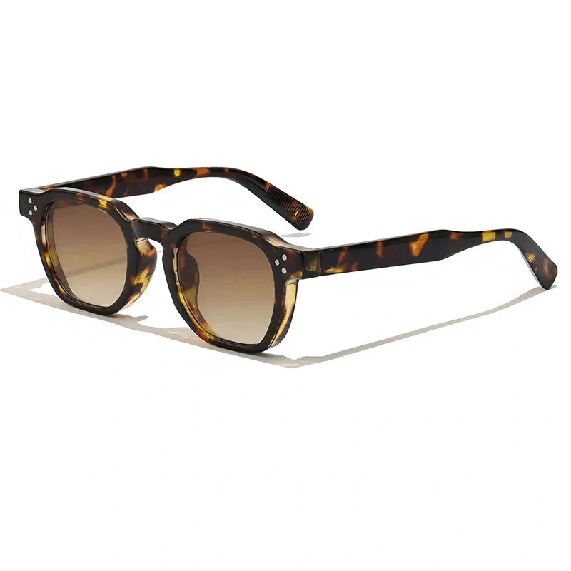 Lentes de sol cuadrados geométricos para hombre