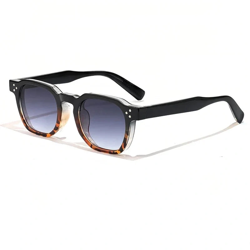 Lentes de sol cuadrados geométricos para hombre