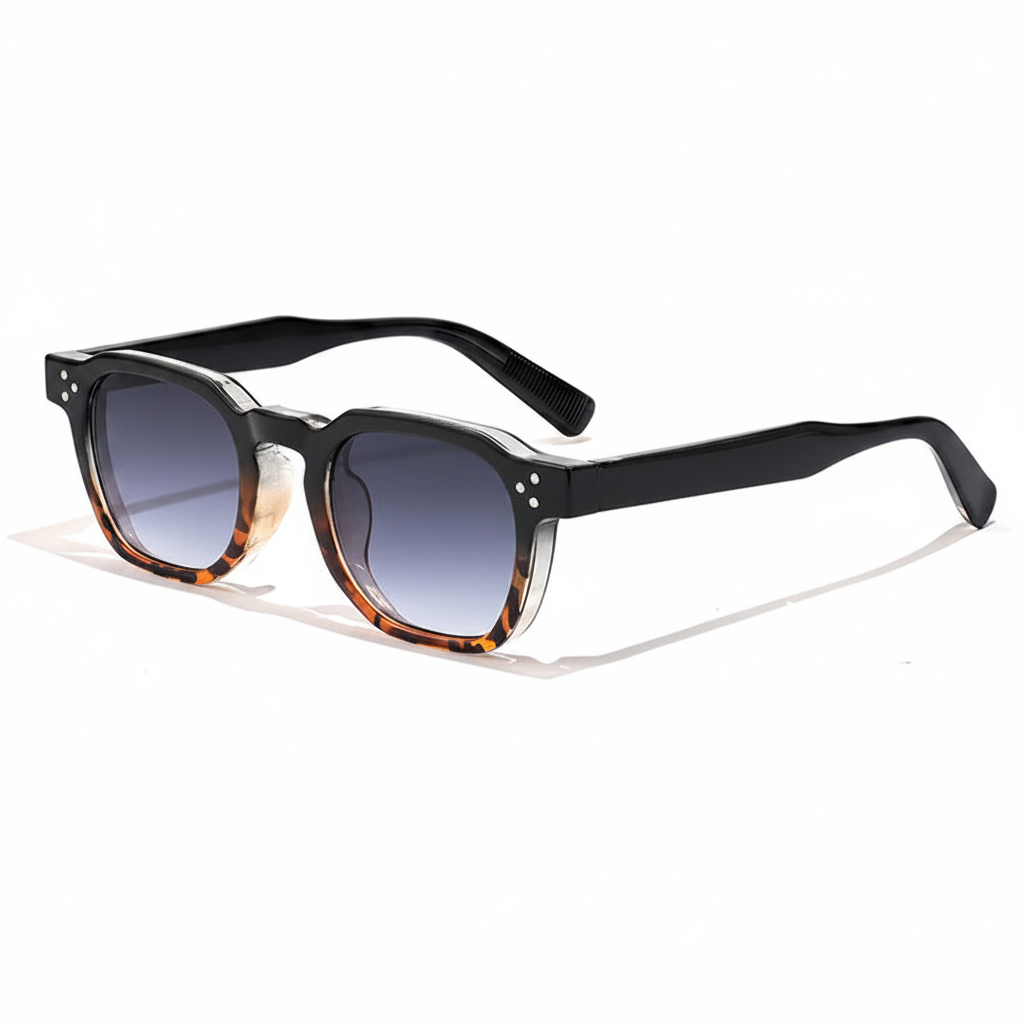 Lentes de sol cuadrados geométricos para hombre