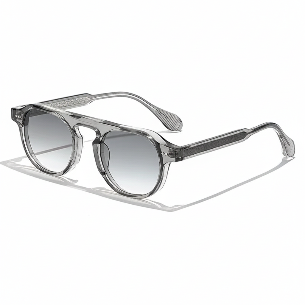 Lentes de sol redondos vintage para hombre