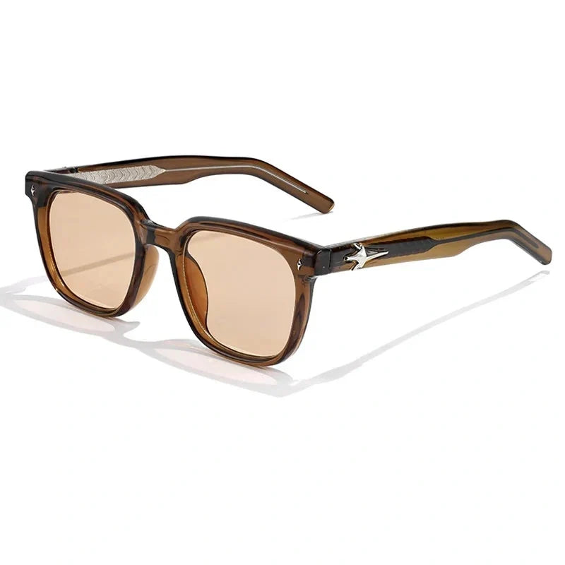 Lentes de sol cuadrados anchos para hombre
