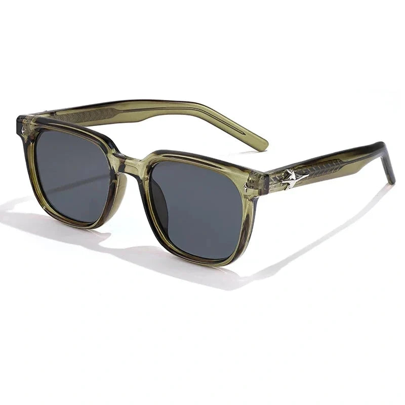 Lentes de sol cuadrados anchos para hombre