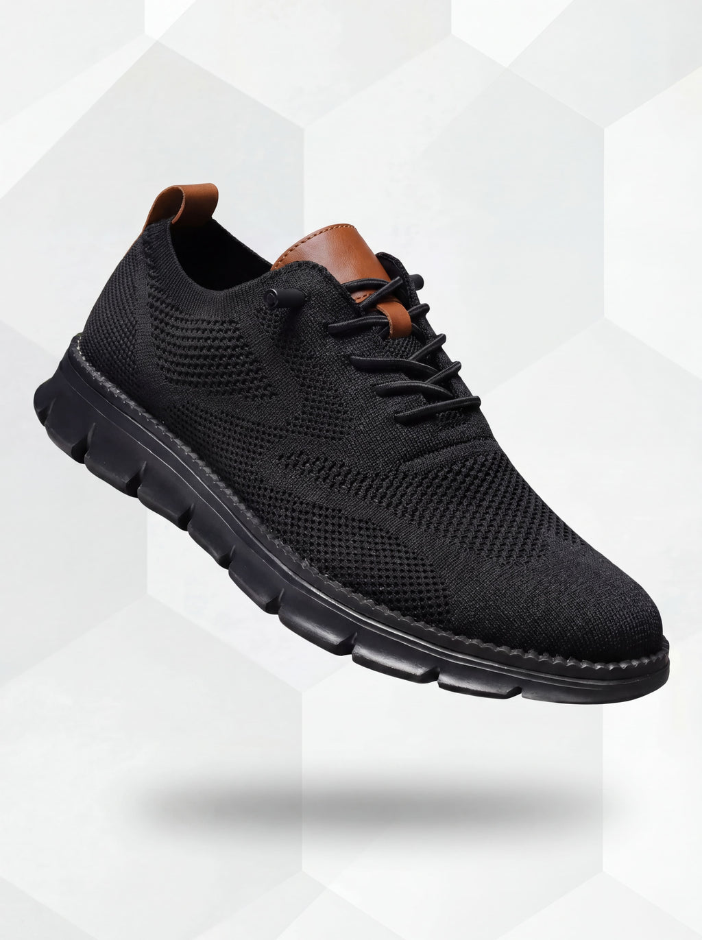 Zapatos Ultracomfort transpirables de hombre color negro total