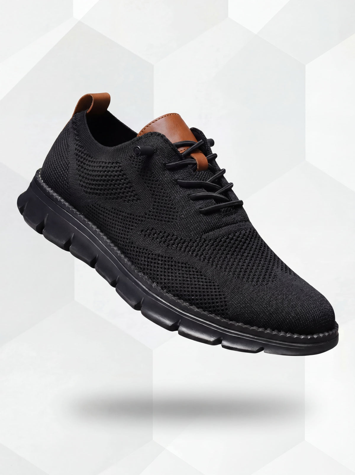 Zapatos Ultracomfort transpirables de hombre color negro total