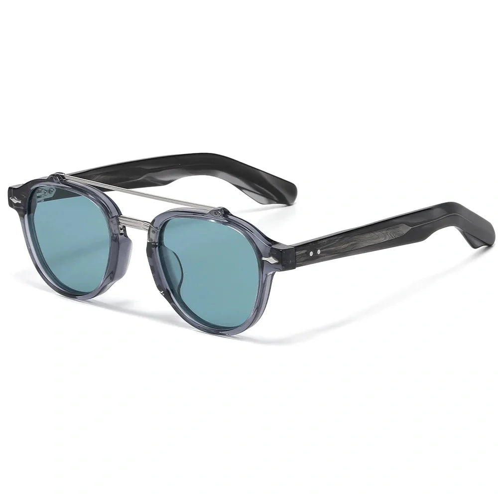 Lentes de sol doble puente para hombre