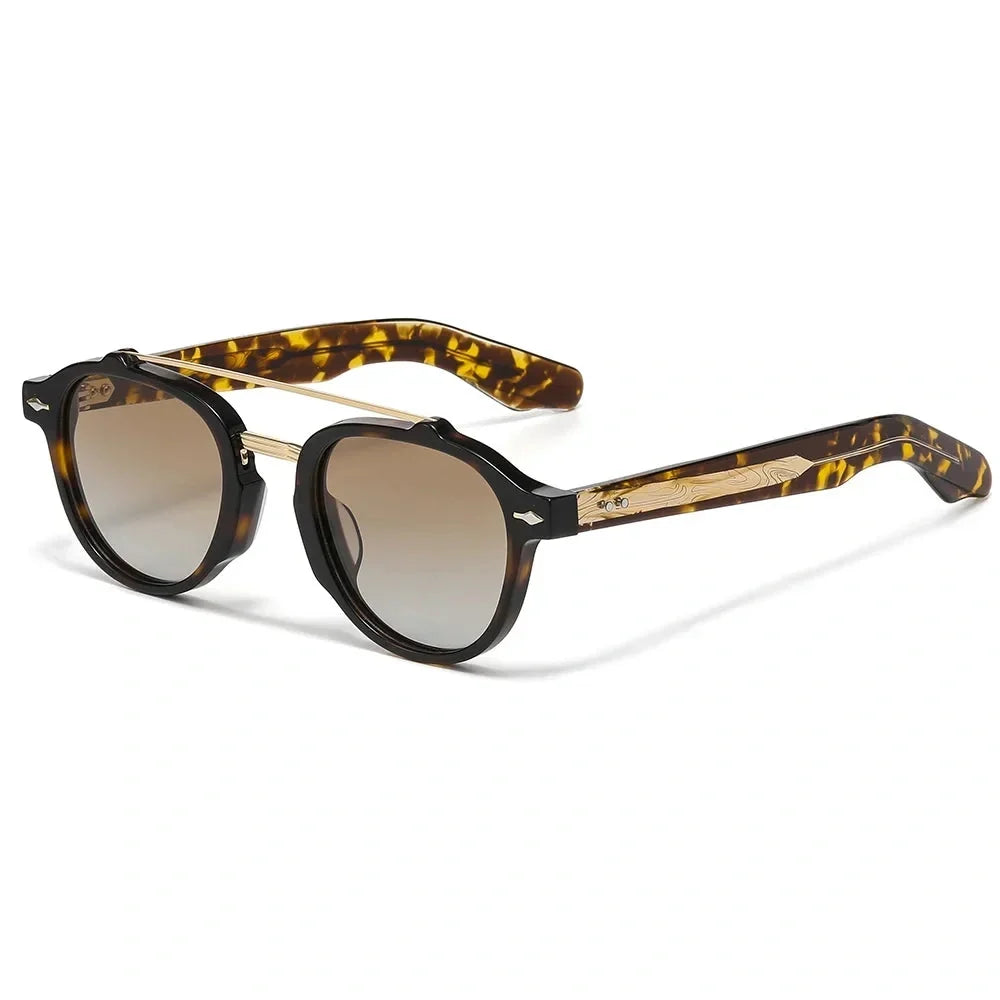 Lentes de sol doble puente para hombre