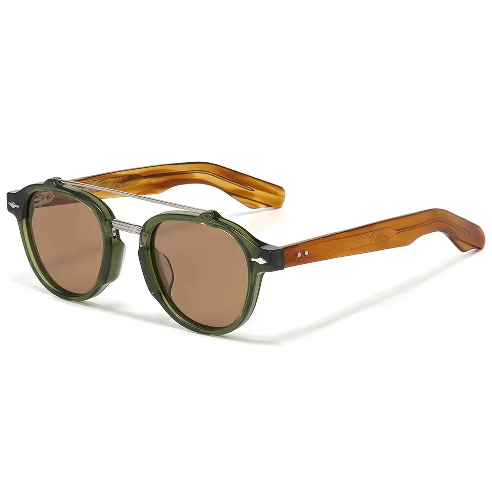 Lentes de sol doble puente para hombre