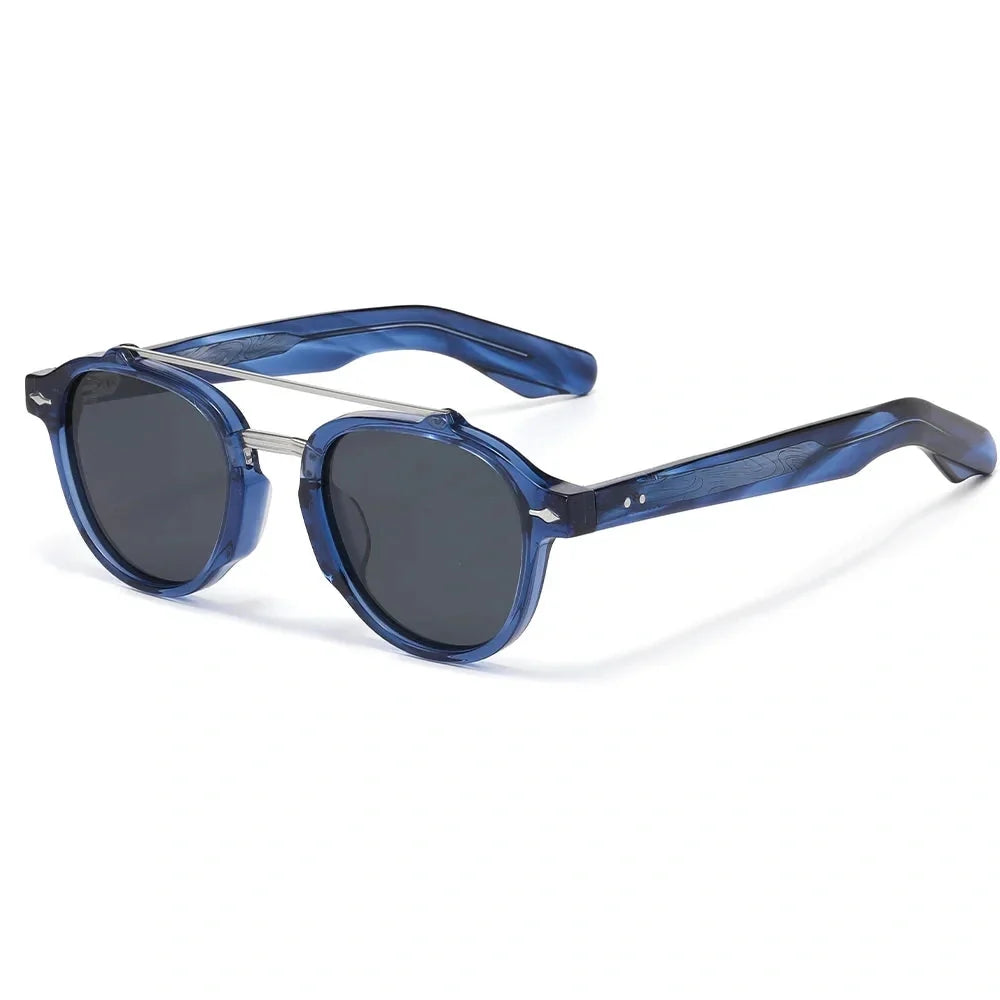 Lentes de sol doble puente para hombre