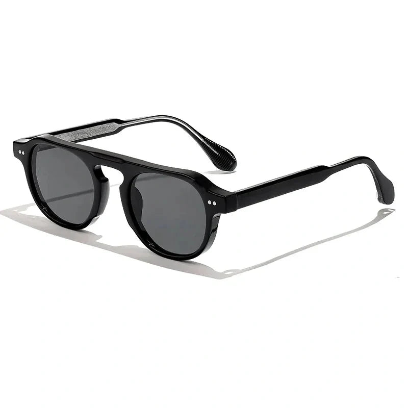 Lentes de sol redondos vintage para hombre
