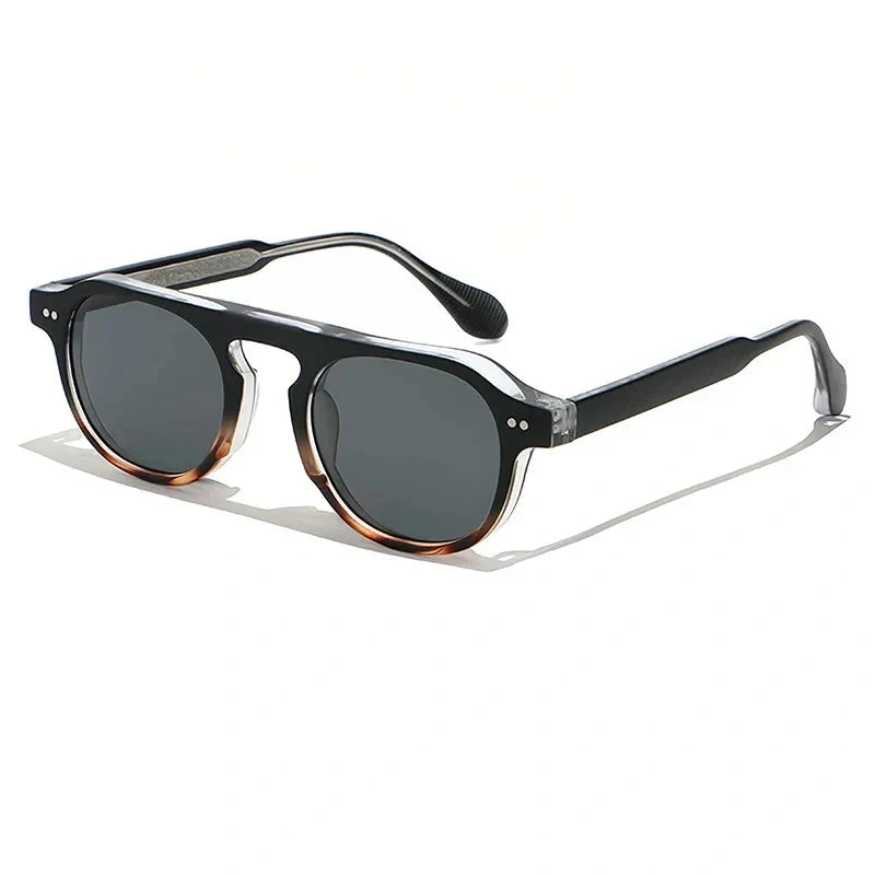 Lentes de sol redondos vintage para hombre