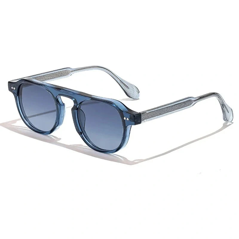 Lentes de sol redondos vintage para hombre