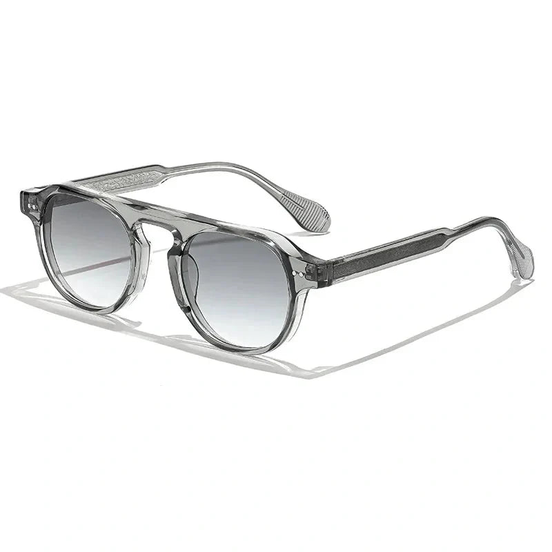 Lentes de sol redondos vintage para hombre