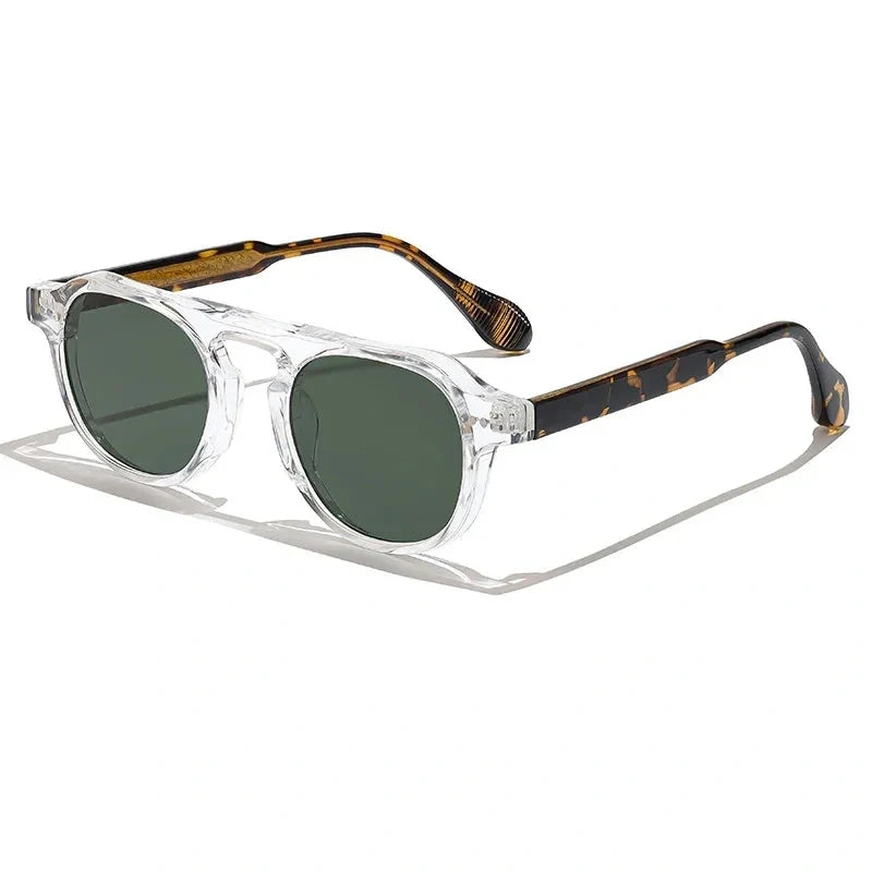 Lentes de sol redondos vintage para hombre