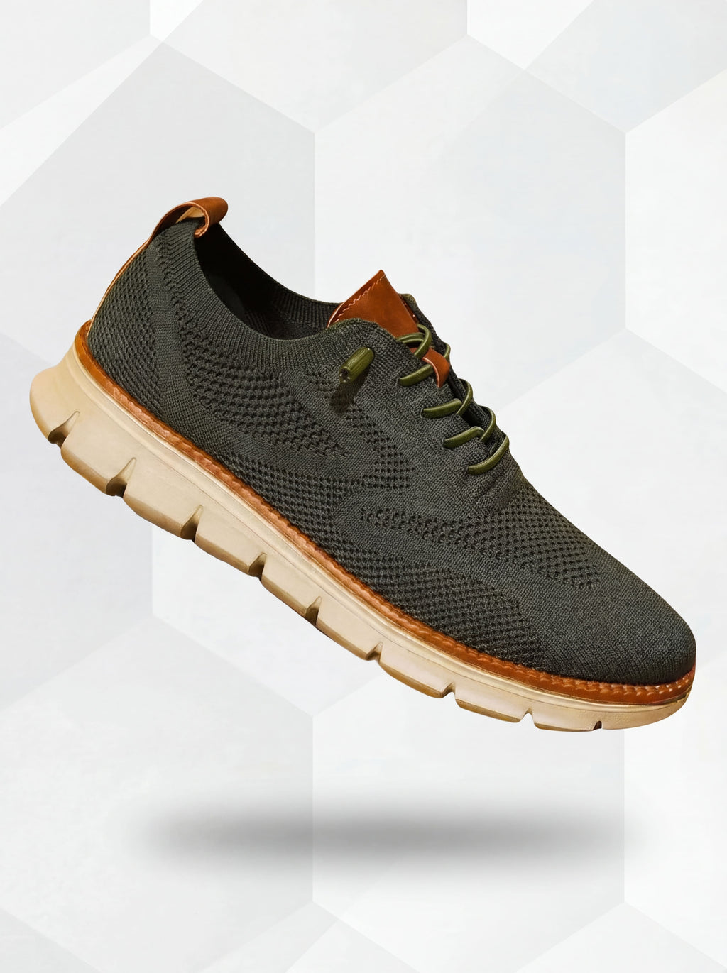 Zapatos Ultracomfort transpirables de hombre color verde